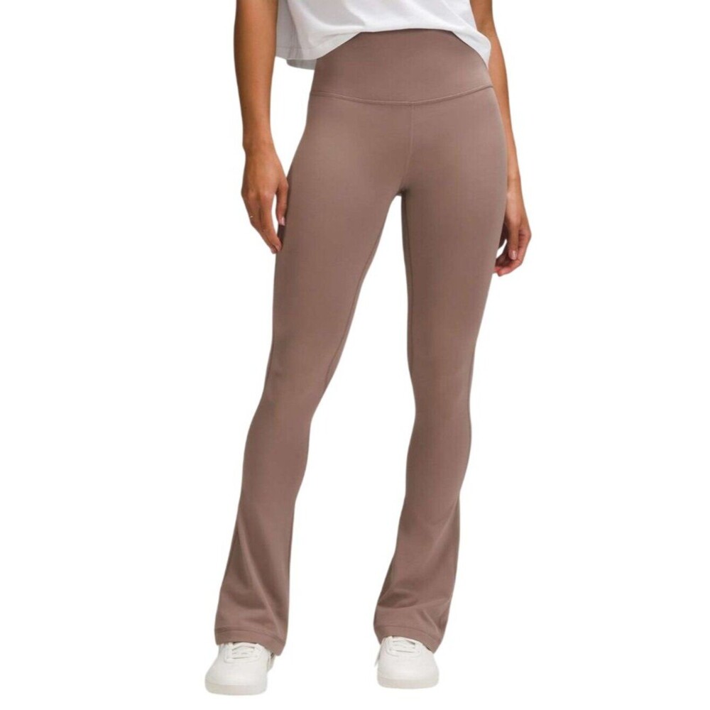 Lululemon Align High Rise Mini Flare Pant Taupetastic Small 4